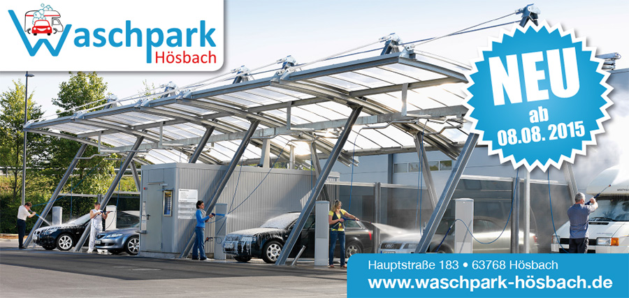 Waschpark Hoesbach (bei Aschaffenburg) - NEU ab 08 August 2015