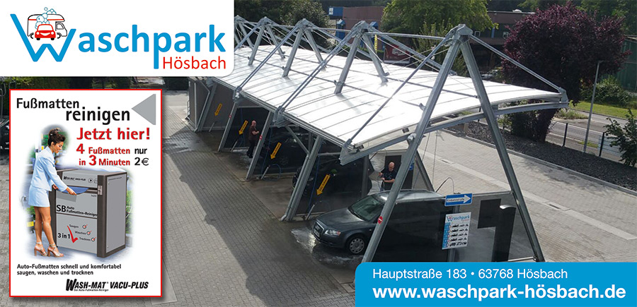Waschpark Hoesbach (bei Aschaffenburg) - NEU ab 08 August 2015